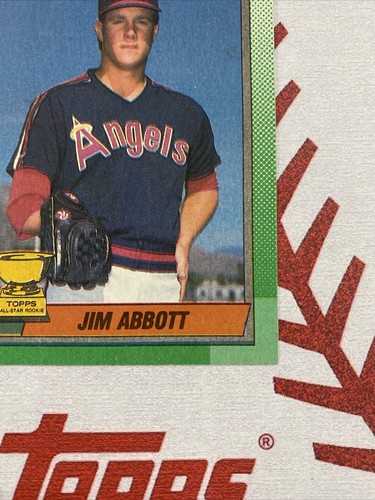 1990 Topps Jim Abbott 675 ERROR CARD 4 Eyes 1 Of 1 EBay