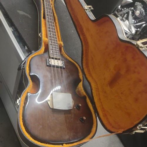 Univox Violin Bass Guitar 60s Vintage with hardshell case eBay