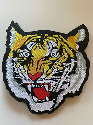 Toppa Termoadesiva E Da Cucire Con Tigre – 7,8 X 8 Cm, Ricamo Per Giubbotti, Borse, Caschi Moto E Giacche - 3