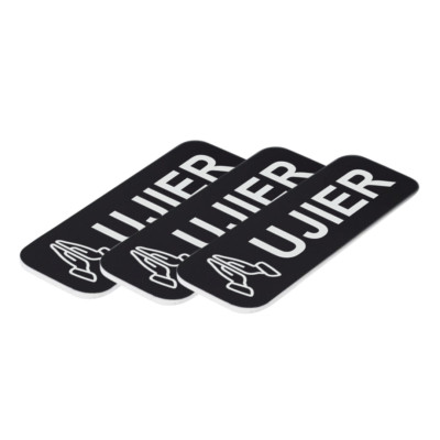 Ujier 1 x 3'' Name Tag/Badge, Praying Hands (3 Pack)