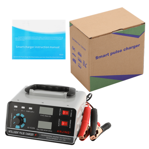 Auto KFZ Intelligentes Batterieladegerät 12V/24V 30A Batterie Ladegerät PKW 400W - Bild 12 von 17