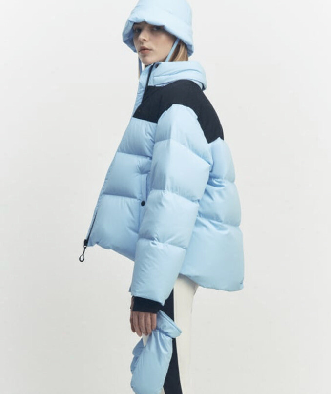 ZARA SKI COLLECTION ダウンジャケット 水色 ブルー ZARA SKI