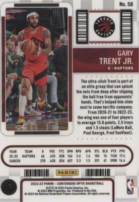 2022-23 Panini Contenders Optic - Gary Trent Jr. #58 for
