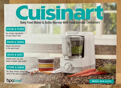 Cuisinart BFM-2STPC Baby Food Maker, Bottle Warmer and Food 