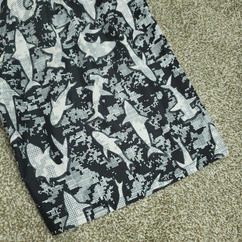 Adidas Swim Trunks Youth Boys XL XLarge SHARK PRINT Pocket Logo White Black Red - Picture 17 of 19