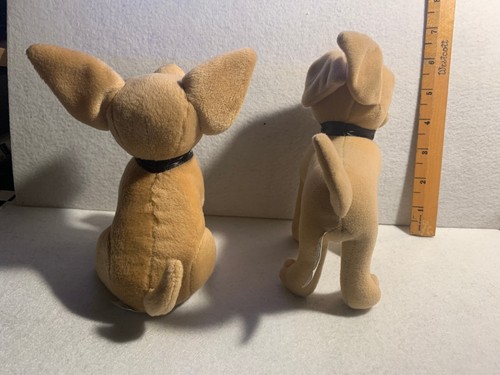 Vintage TACO BELL Yo Quiero Singing/Talking Plush Chihuahua Dogs - 2 Pcs - Works - Bild 2 von 4