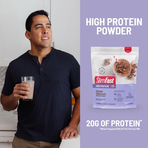 SlimFast High Protein Meal Replacement Powder Advanced Nutrition Smoothie Mix... - Picture 6 of 7