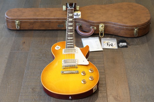 MINTY! Gibson Custom 1960 Les Paul Standard Reissue VOS Lemon Burst + COA OHSC