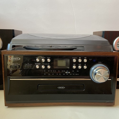 Jensen CD Cassette Record Player Spectra Merchandising JTA-475 Turntable - Picture 2 of 7