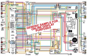 C3 Corvette 1973 Color Wiring Diagram | eBay