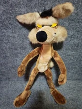 Vintage 1991 Mighty Star Warner Bros. WILE E. COYOTE Large Posable Plush