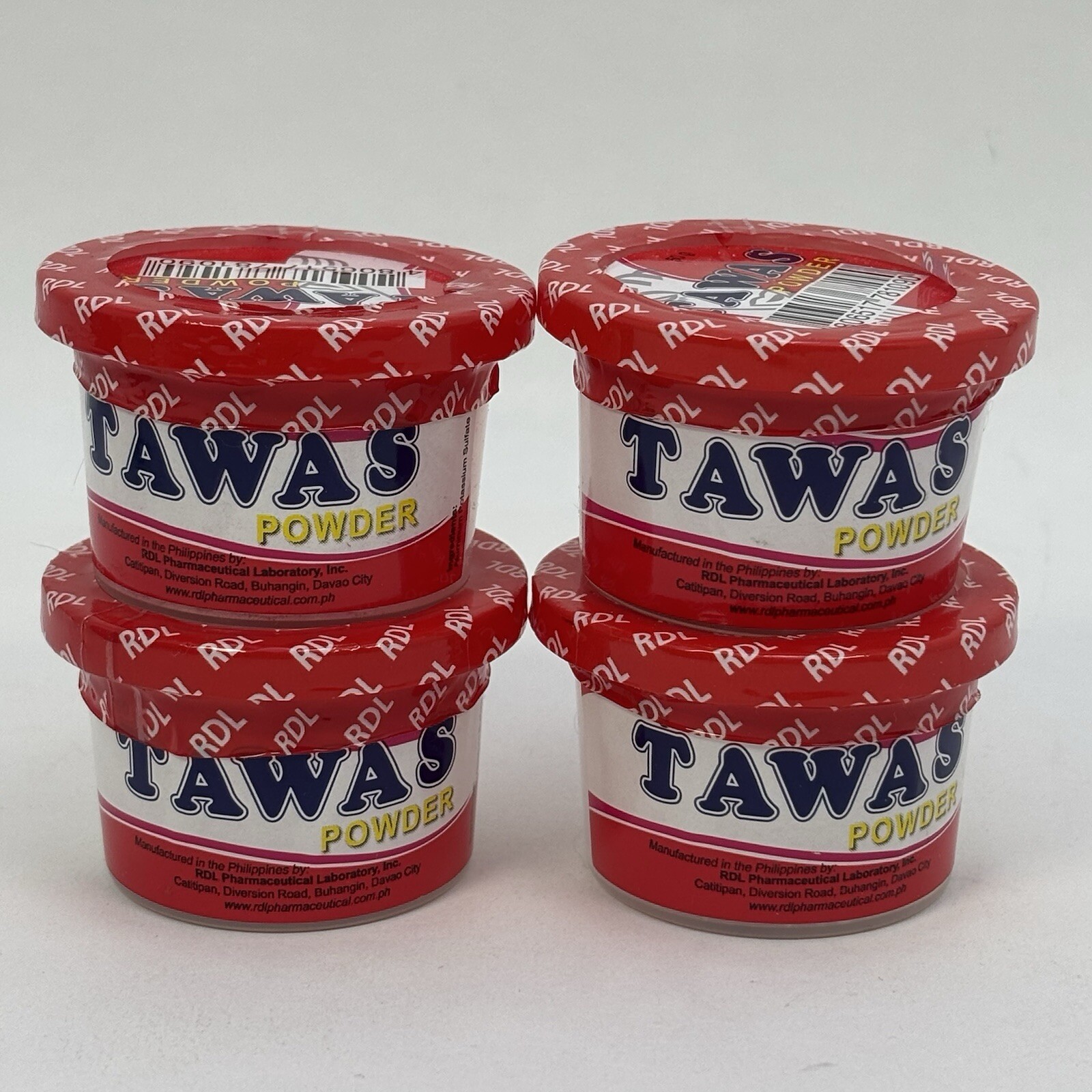 4x Snow White Tawas Powder Anti-perspirant Underarm Body Foot Deodorant 50g