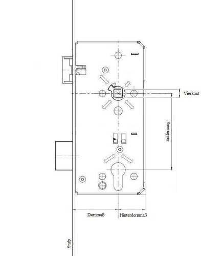 KFV Türverschluss Mehrfachverriegelung BS 2500 35/92/8 U24 B001 5492894 - Bild 3 von 3