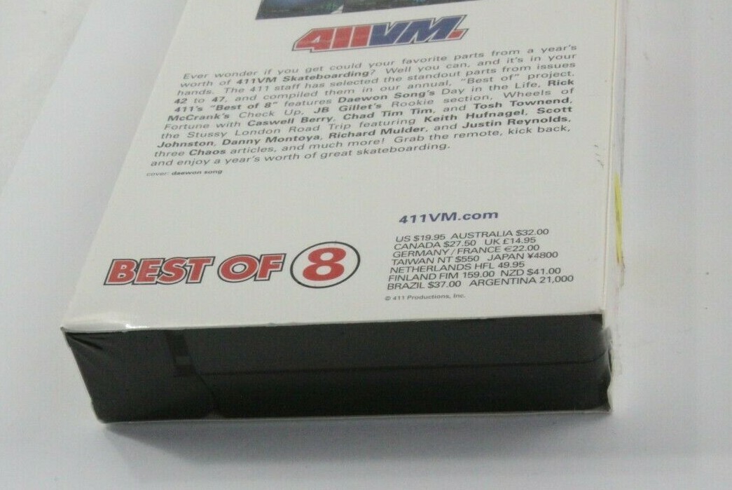 411 Skateboarding Video Magazine 411VM BEST OF 8, VHS from