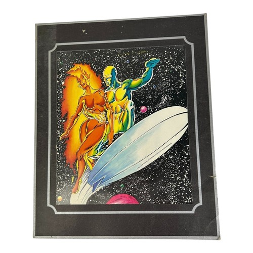 1987 Marvel SILVER SURFER Art Print 10.5"x13" Nova Frankie Raye Marshall Rogers