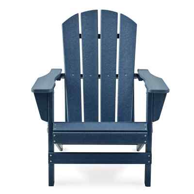 KETER ADIRONDACK CHAIR W/ CUP HOLDER, NAVY *DISTRESSED PKG