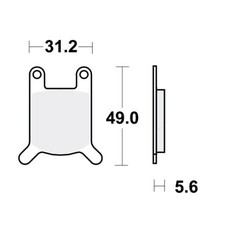TRW Bremsbeläge passend vorn für Sachs KX 50  Bj. 1997-1999