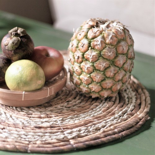 Tischset Platzset rund 38 cm Naturprodukt Bananenfaser (2er/4er/6er-Set) Soeji ® - Bild 7 von 13
