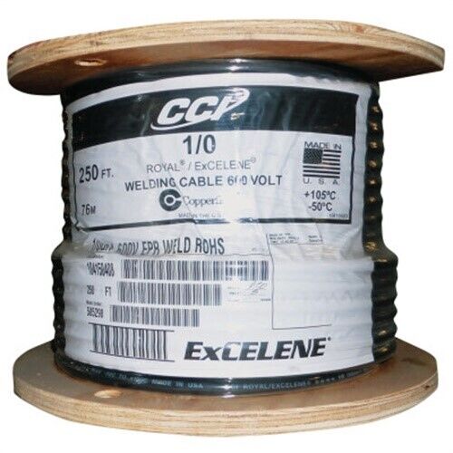 Welding Cable, 1/0 Awg, 25 Ft