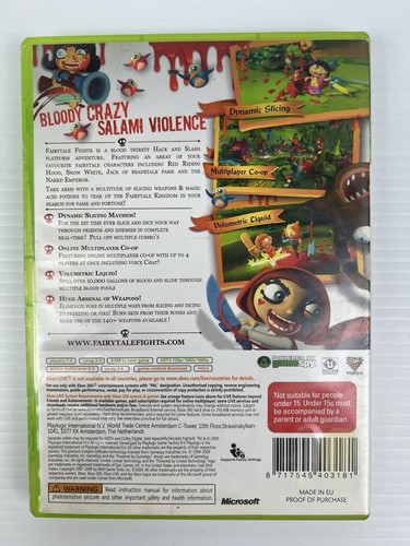 Fairytale Fights - Xbox 360, - 2009 - Complete With Manual - Very Good Condition - Foto 2 di 5