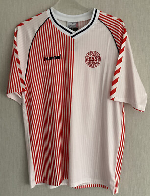 Denmark 1986 Mexico World Cup Away Shirt Laudrup #11 Iconic Rare