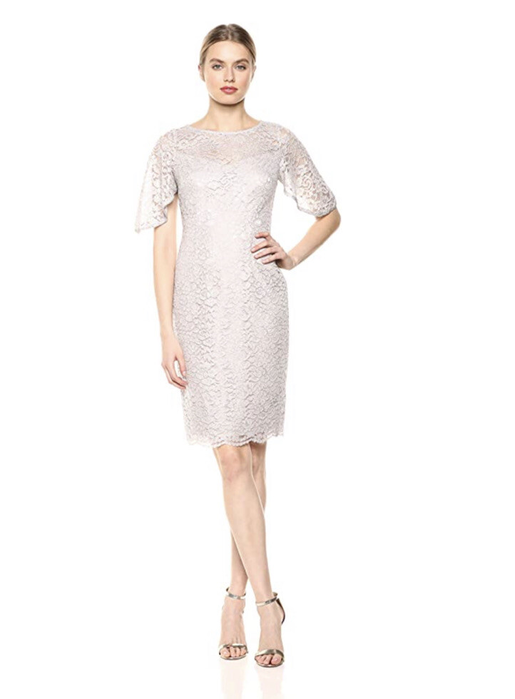 NWT Adrianna Papell Icy Lilac Lace Short Dress AP1E205127 NWT Adrianna Papell Icy Lilac Lace Short Dress AP1E205127
