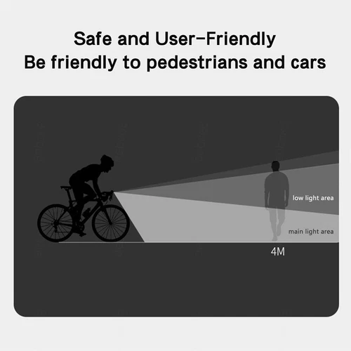 Luz de bicicleta recargable USB impermeable faro de bicicleta para ciclismo nocturno seguro - Imagen 5 de 15