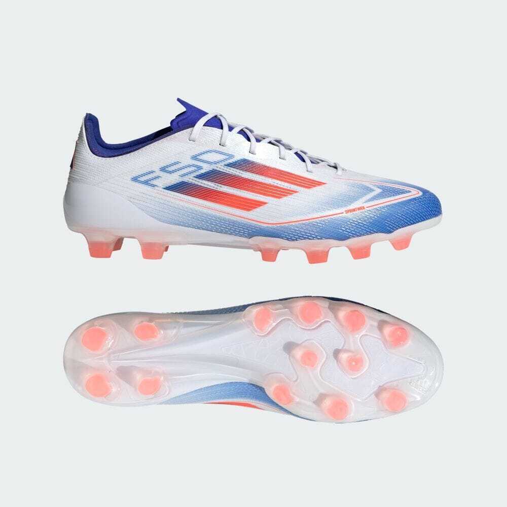 adidas Soccer Cleats F50 ELITE HG/AG Footwear White/Lucid Blue/Solar Red IF1312 adidas Soccer Cleats F50 ELITE HG/AG Footwear White/Lucid Blue/Solar Red IF1312