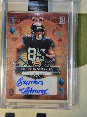 2023 Wild Card 5 Card Draw Stacked Deck Brenton Strange 2/5 Autograph Jaguars 