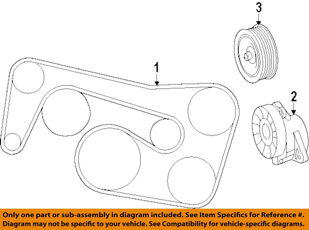 MERCEDES OEM 12-16 C300 Cooling Belts Pulleys-Serpentine Belt 