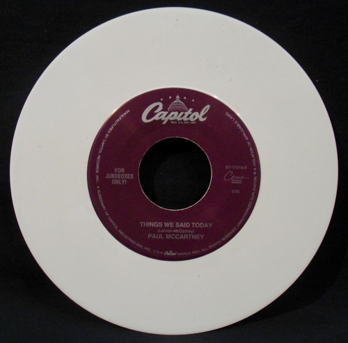 PAUL McCARTNEY-Biker Like An Icon-White Vinyl Jukebox Only 45-CAPITOL #S7-17319 - Picture 2 of 2