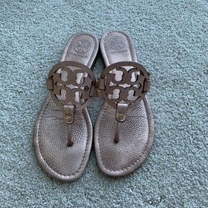 rose gold tory burch miller sandals
