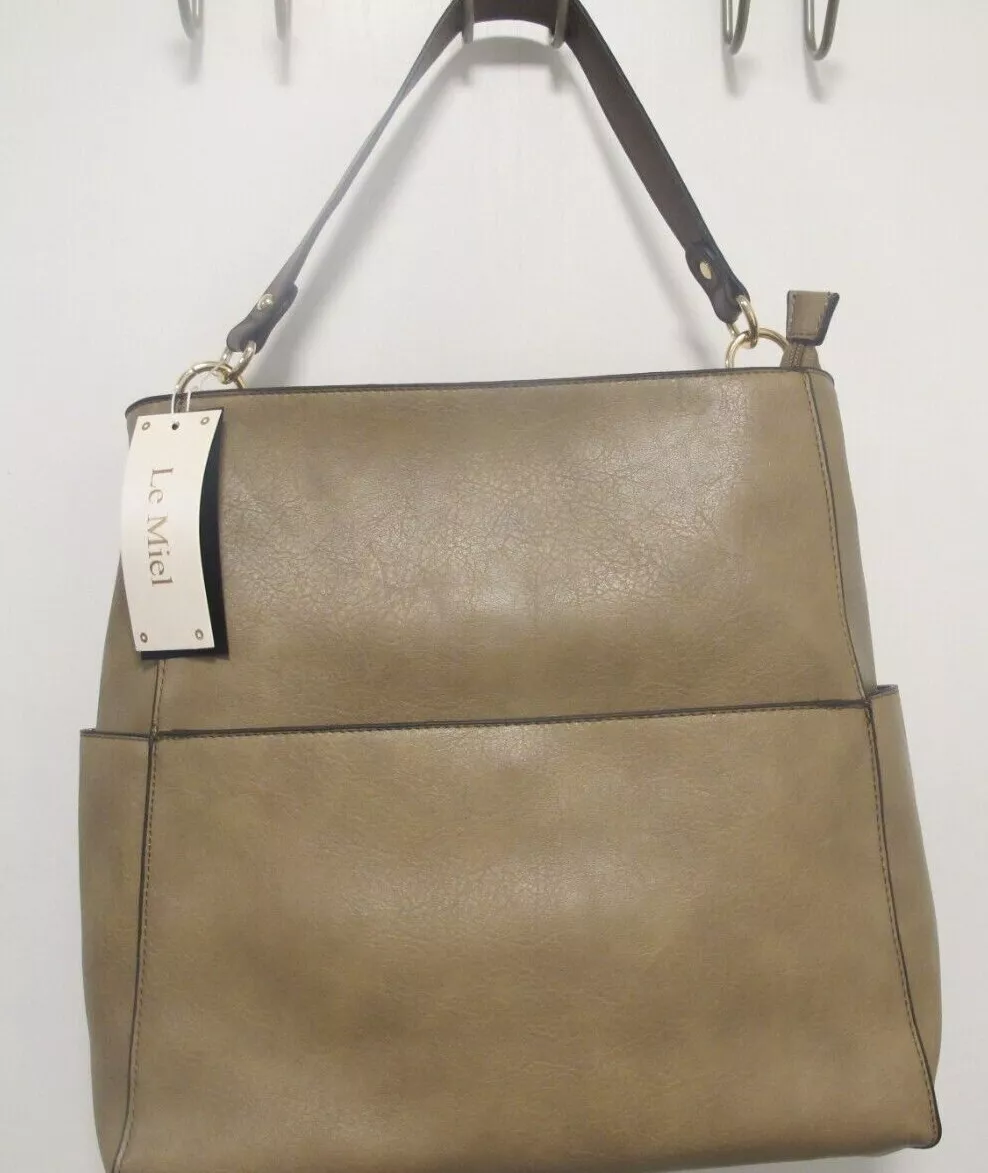 Le Miel Vegan Tote Handbag Brown Hobo with Tanzania Ubuy