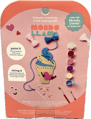 Mondo Llama Create Your Own String art with this fun kit. Paint,Googly Eyes More