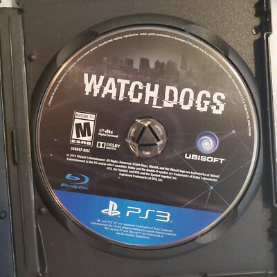 Watch Dogs PS3 PlayStation 3 - Disc Only Tested and Working