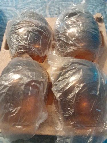 Set Of 4 Joy Mangano Amber Glass Candle Votives New Home Shopping Network - Picture 5 of 6