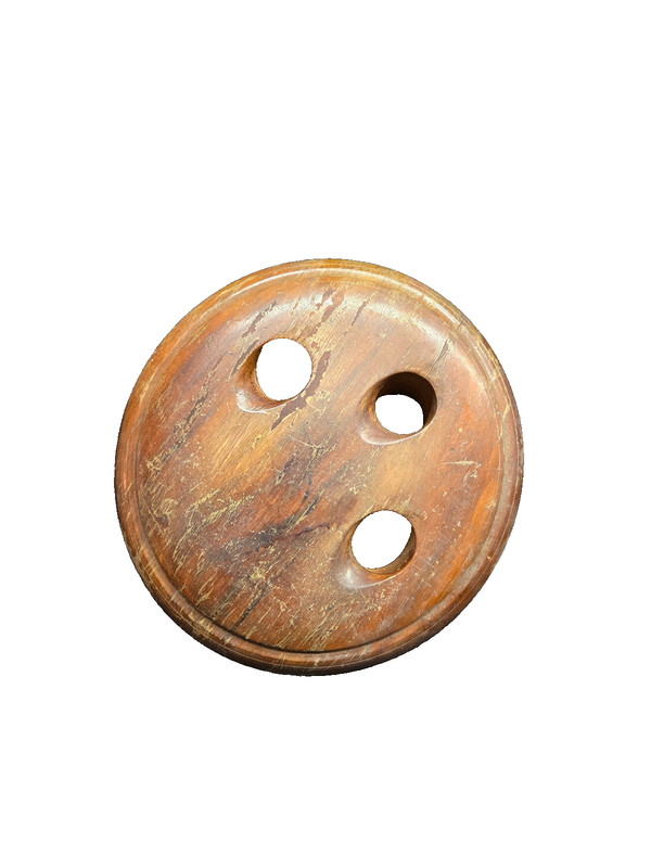 ANTIQUE NAUTICAL VINTAGE RIGGING PULLEY SAILING DEAD EYE FUNCTIONAL DECORATION
