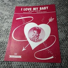 I Love My Baby Sheet Music Willa Corey Bud Green Harry Warren 1956 P/v/g