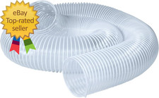 4" X 10' Dust Collection Hose, 4 Inch Flexible PVC Dust Collector Hose for Table