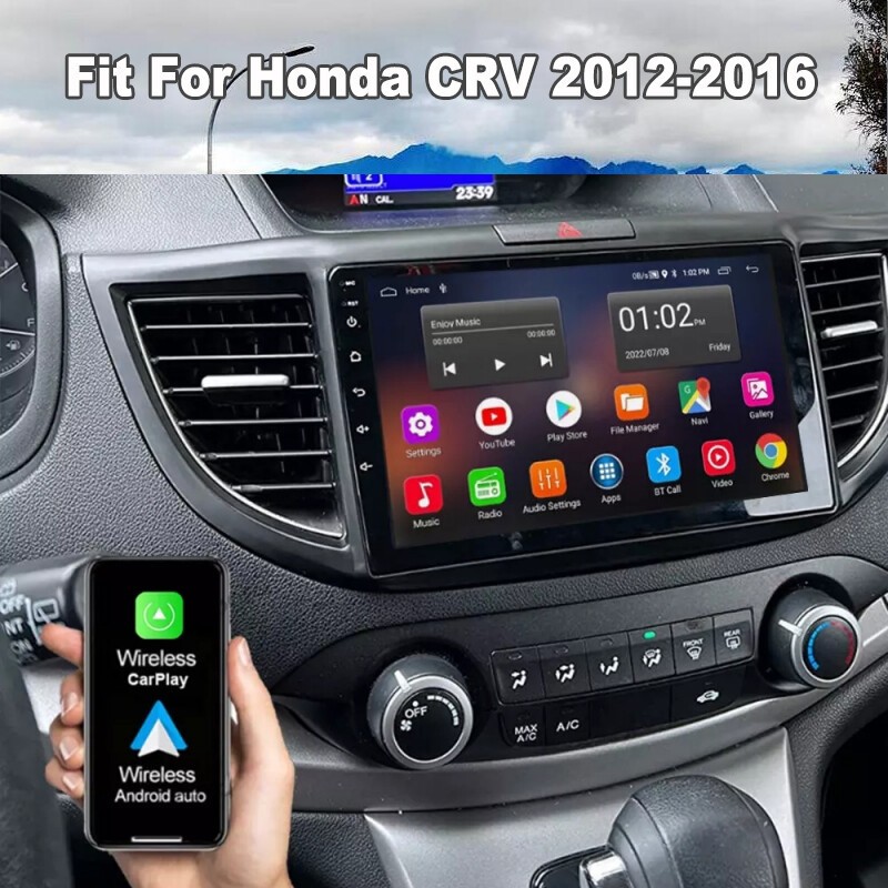 10'' For 2012-2016 Honda CRV Carplay Android 13 Car Stereo Radio GPS NAVI 32GB
