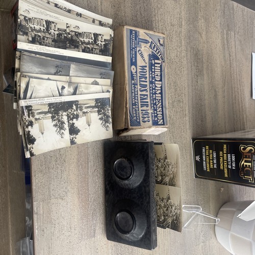 1933 Chicago World's Fair Keystone Stereoscope Viewfinder Third Dimension w/ Box