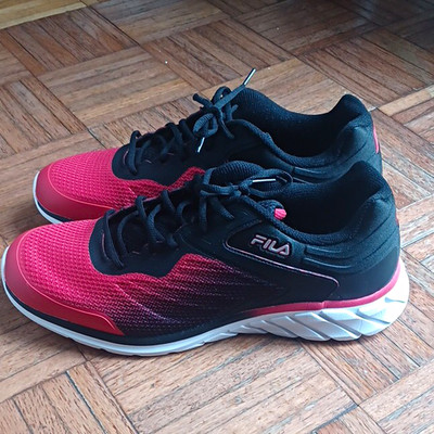 FILA Calibration 22 Men's Low Top Lace Up Sneakers Black/Red 1RM01860-603