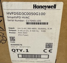 Honeywell SmartVFD HVFDSD3C0050G100 INPUT 3P 380-480VAC 50/60HZ 9.3A 4KW