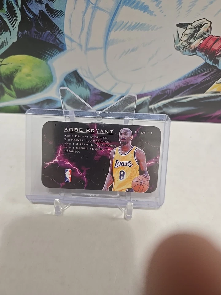 1996-97  Fleer Ultra Kobe Bryant Rare Rookie Bkack Mini Scoring Kings 11/11 SP - Image 4 of 4