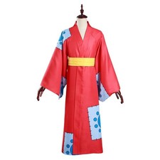 Wano Country Monkey D. Luffy Cosplay Costume Kimono Outfits Carnival