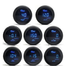 2 52mm Car Digital Turbo Boost Gauge Psi Bar Water Temp Oil Temp Oil Pressure G 2 52mm Car Digital Turbo Boost Gauge Psi Bar Water Temp Oil Temp Oil Pressure G