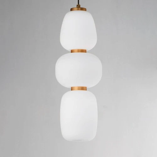 ET2 Soji 6" Wide Satin White Glass LED Mini Pendant Light - Picture 5 of 5