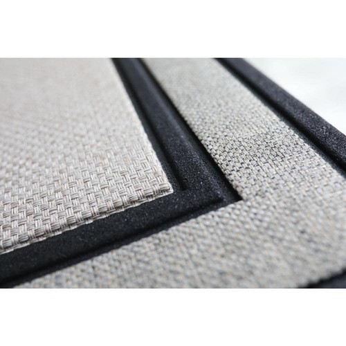 Outdoor Indoor Doormat 18" x 30" Gray/Beige/Black Rubber Backed Door Mat Good... - Picture 3 of 3