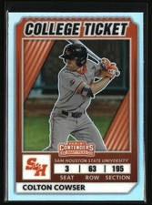 2022 Panini Elite Extra Edition #CTO-31 Colton Cowser College Tickets Optic Holo
