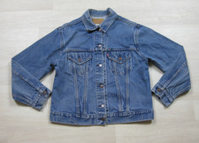 Vintage 80s Levi's Denim Jean Trucker Jacket Youth L Americana 70706 USA